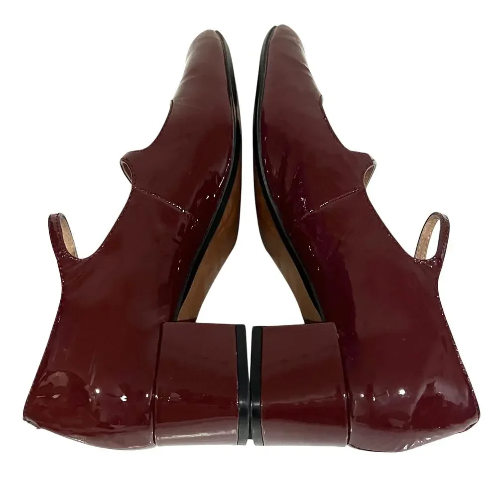 Vintage 60s Womens FSP shoes Musebeck T-Strap Mary Jane Heels Brown Leather Sz 9